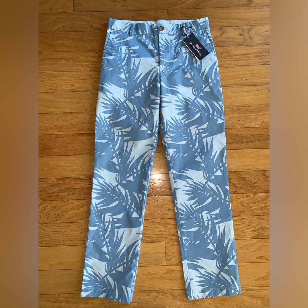 Vineyard Vines Boys Palm Breezy Icewater Breaker Pants, Size 16, New With Tags!